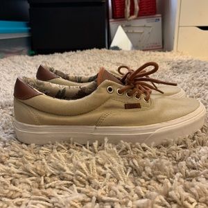 Tan and leather Vans